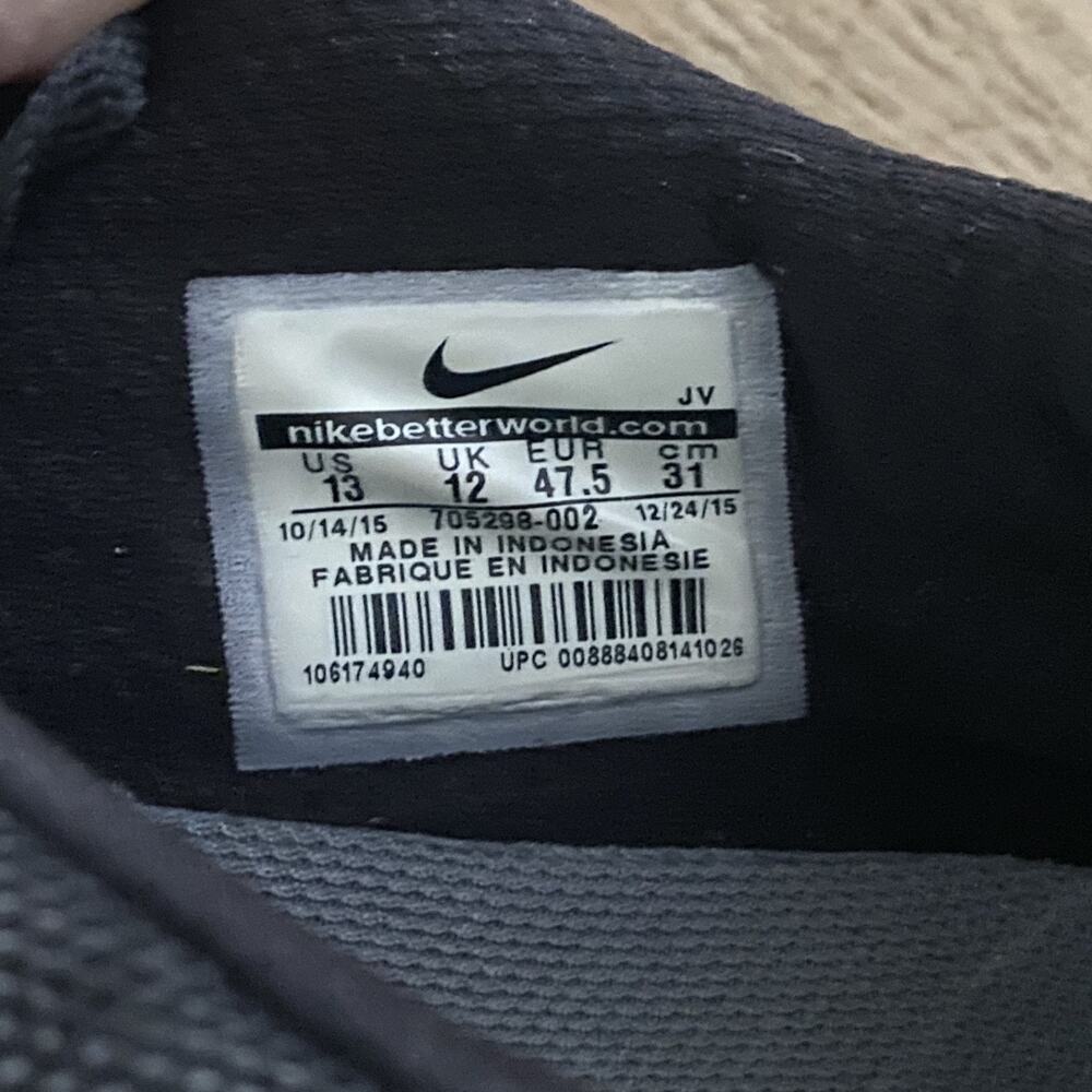 Nike Flex Fury Fitsole Black Athletic Running Shoes Mens Size 13 - Picture 8 of 9